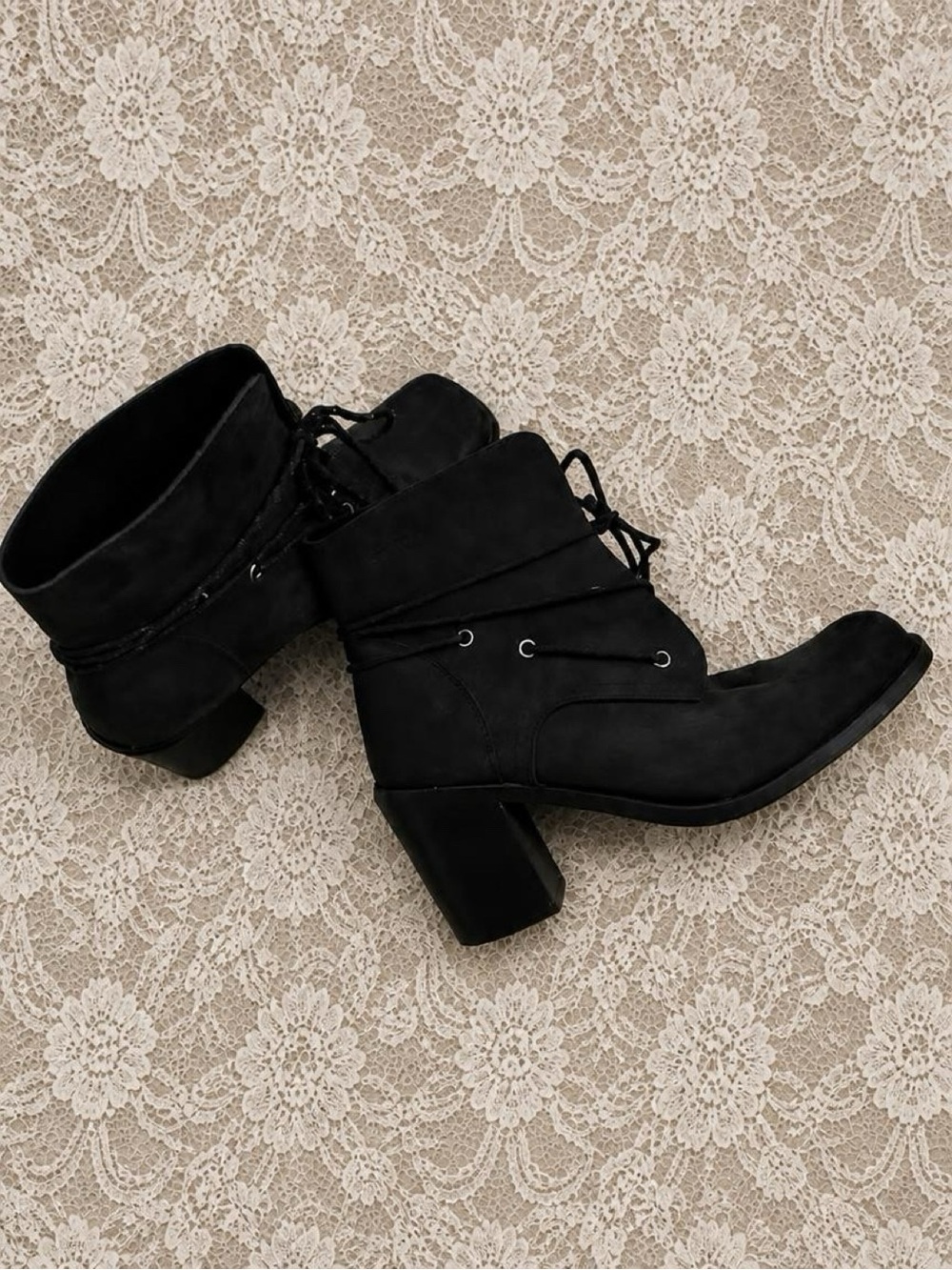Destroy Vintage Block Heel Boots